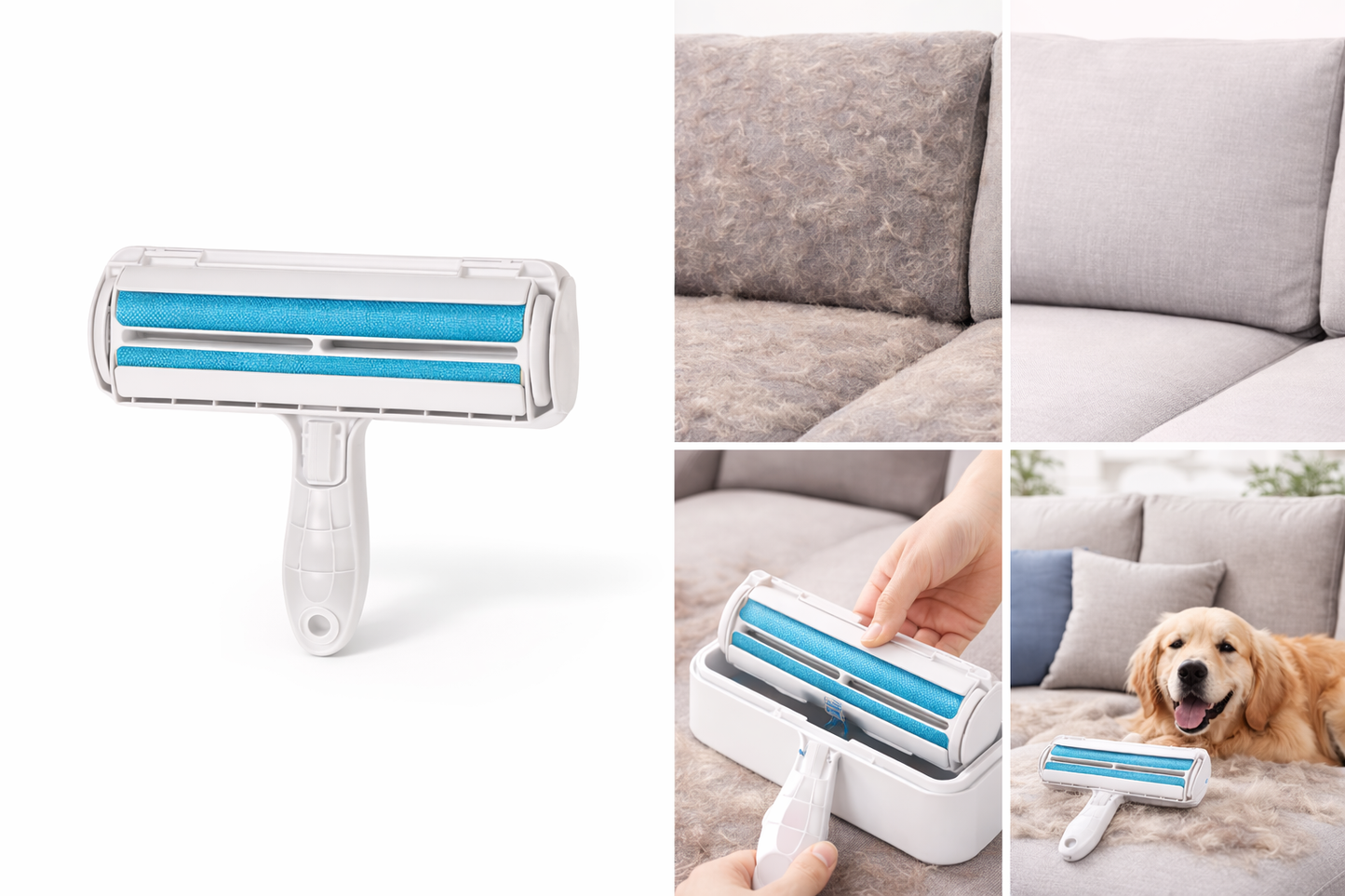 Pet Hair Remover Roller – Dog & Cat Fur Removal Tool