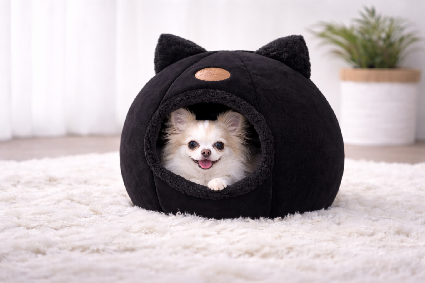 Hidden Den Cave Bed – Soft & Cosy Calming Bed for Cats & Small Dogs