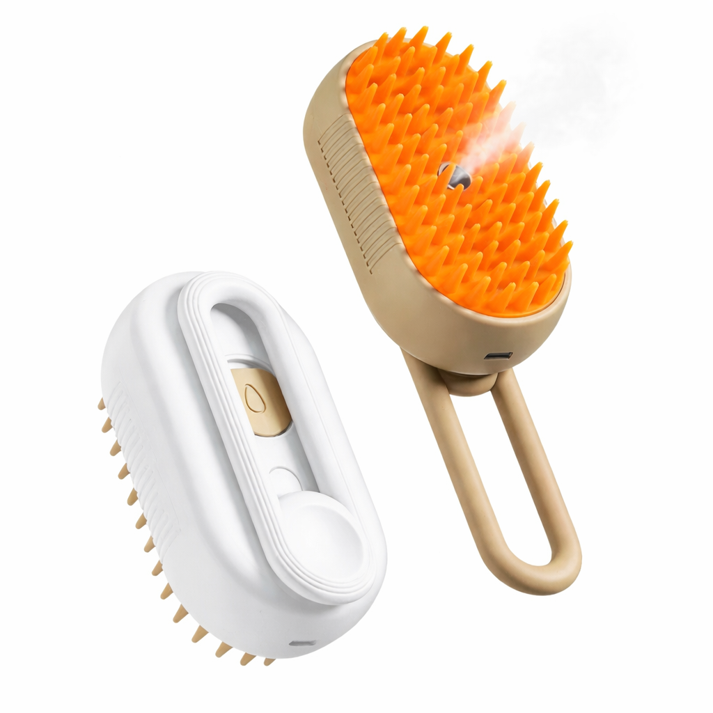 3-in-1 Steam Grooming Brush for Pets