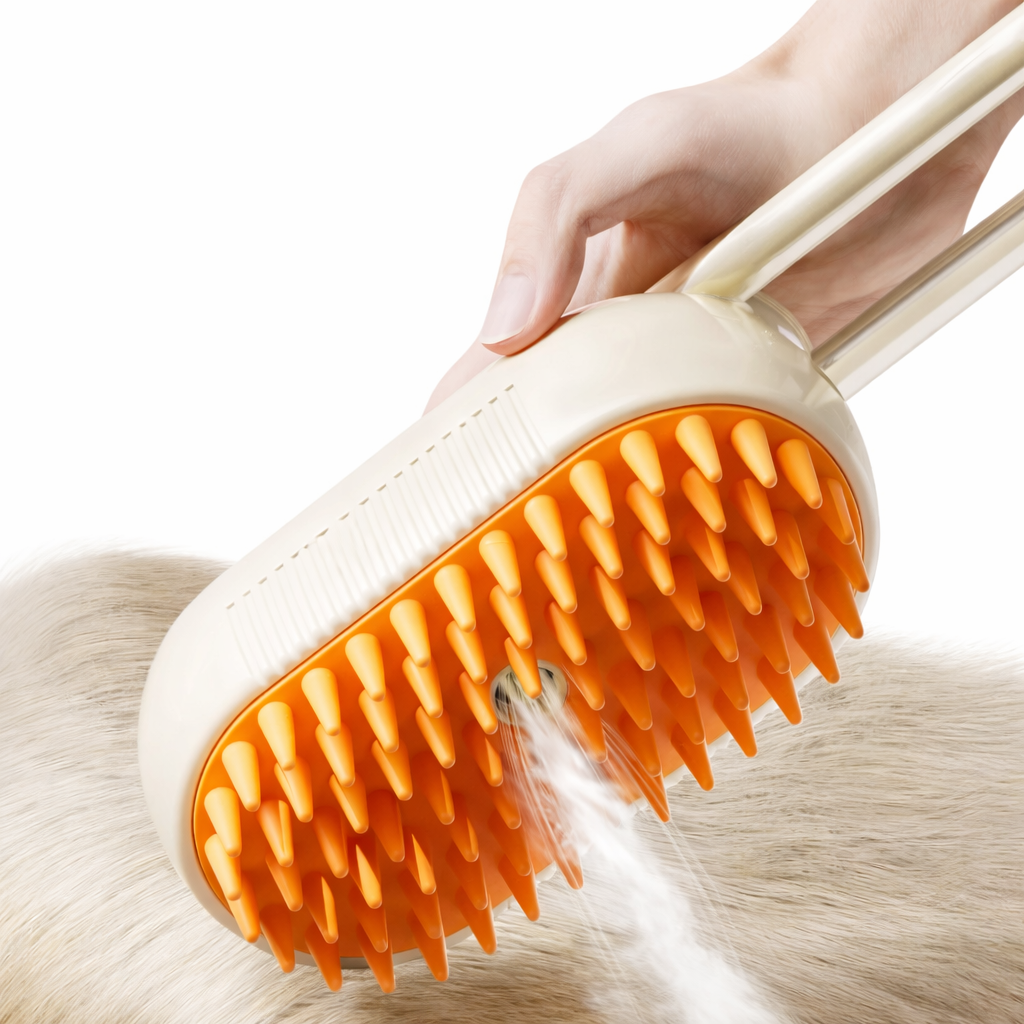 3-in-1 Steam Grooming Brush for Pets