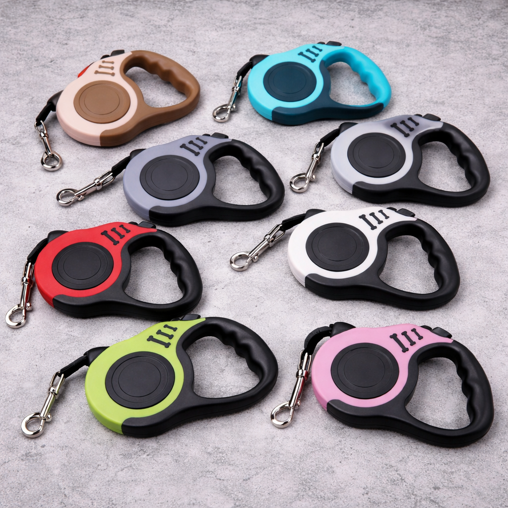 ProControl Retractable Dog Leash – Durable Automatic Nylon Lead (3m / 5m)
