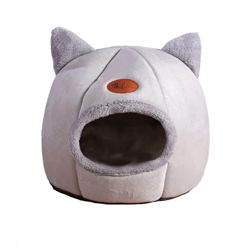 Hidden Den Cave Bed – Soft & Cosy Calming Bed for Cats & Small Dogs